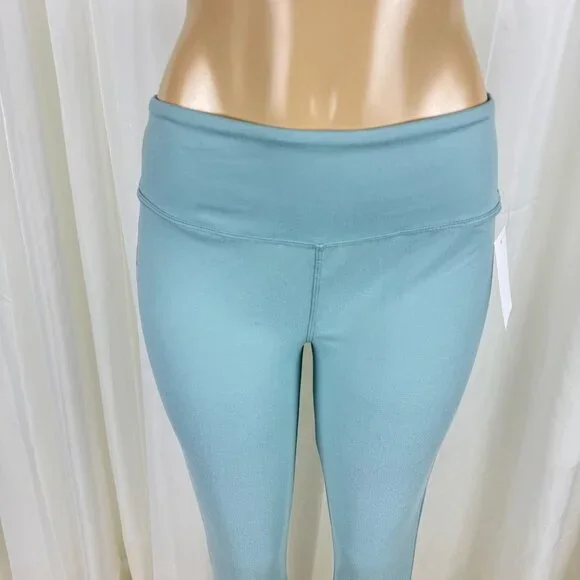 Women's Zenana Plus Size Wide Waistband Full Length Leggings Mint Green 3X - Picture 8 of 9